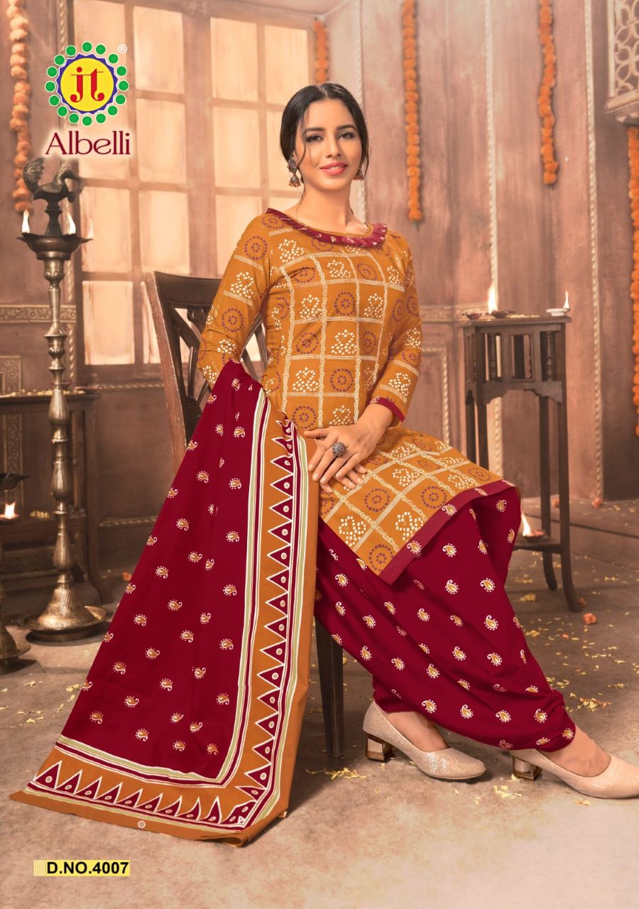 Jt Albelli 4 Daily Wear Wholesale Dress Material Collection